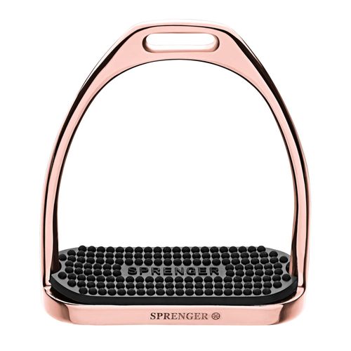 Herm Sprenger Fillis Stirrups - Rosegold/Black Pad