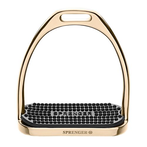 Herm Sprenger Fillis Stirrups - Gold/Black Pad