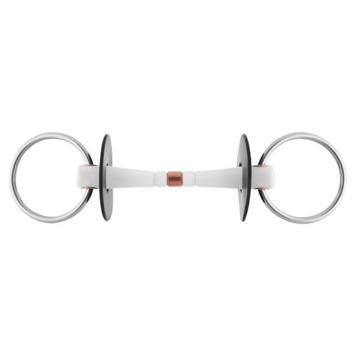 Nathe Mullen Mouth Loose Ring Snaffle Bit 20mm Flexible w/Copper Link
