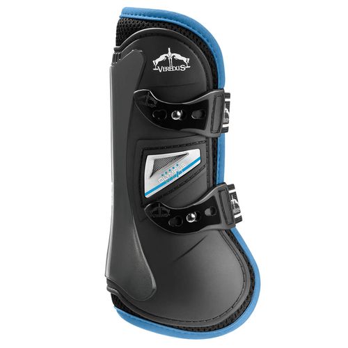 Veredus Olympus Vento Color Open Front Boots - Black/Light Blue