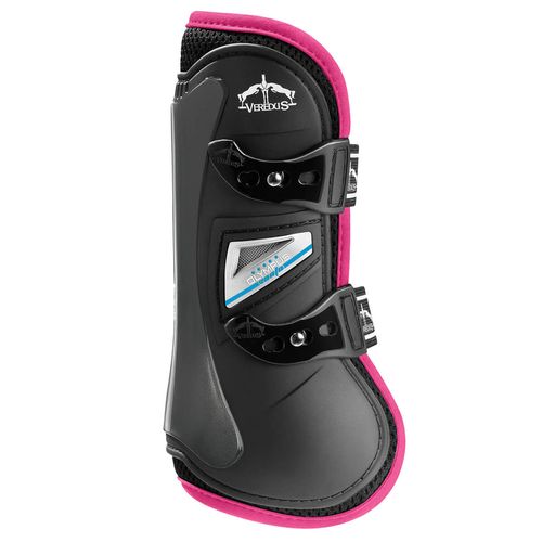 Veredus Olympus Vento Color Open Front Boots - Black/Pink