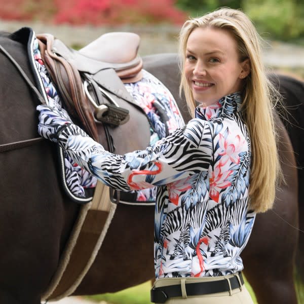 Ovation Altitude Print AP Saddle Pad Zebra Ovation475146ZEBRA