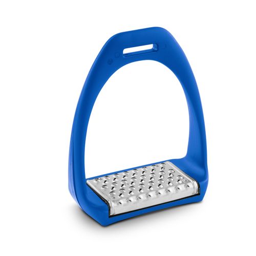Royal Rider Sport Stirrups - Blue/Stainless Steel Pad