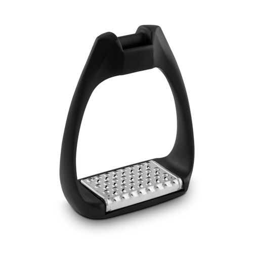 Royal Rider Evo Action Stirrups - Black/Stainless Steel Pad