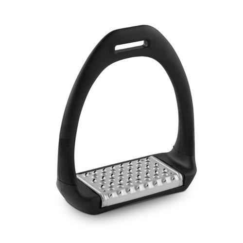 Royal Rider Sport Flex Stirrups - Black/Black/Stainless Steel Pad