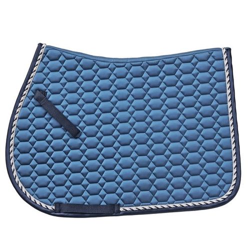 Ovation Elegance Satin AP Pony Saddle Pad - Indigo/Navy