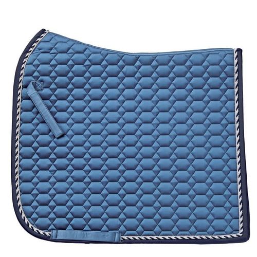 Ovation Elegance Satin Dressage Saddle Pad - Indigo/Navy