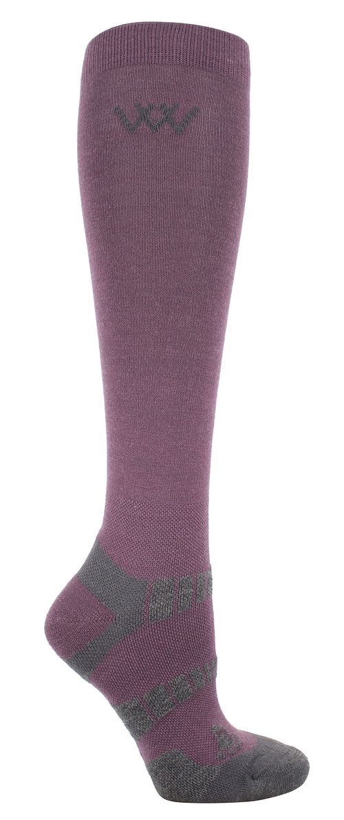 Woof Wear Winter Riding Sock 2 Pairs - Heather/Grey