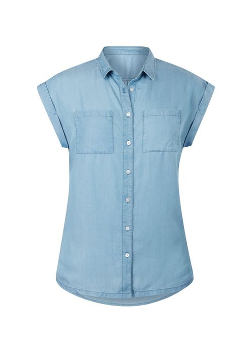 EQL Women's Tencel Rolled Cuff Shirt - Chambray