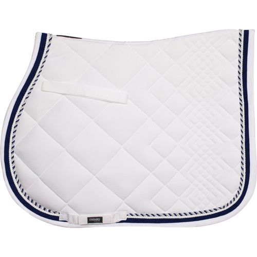 Catago Diamond All Purpose Saddle Pad - White/Navy