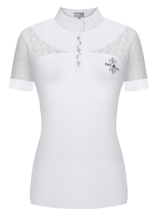 Fair Play Women's Alexis Short Sleeve Competition Shirt - White