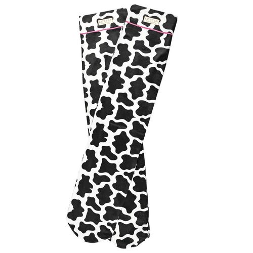 Lettia Women's Boot Socks - Cow Print