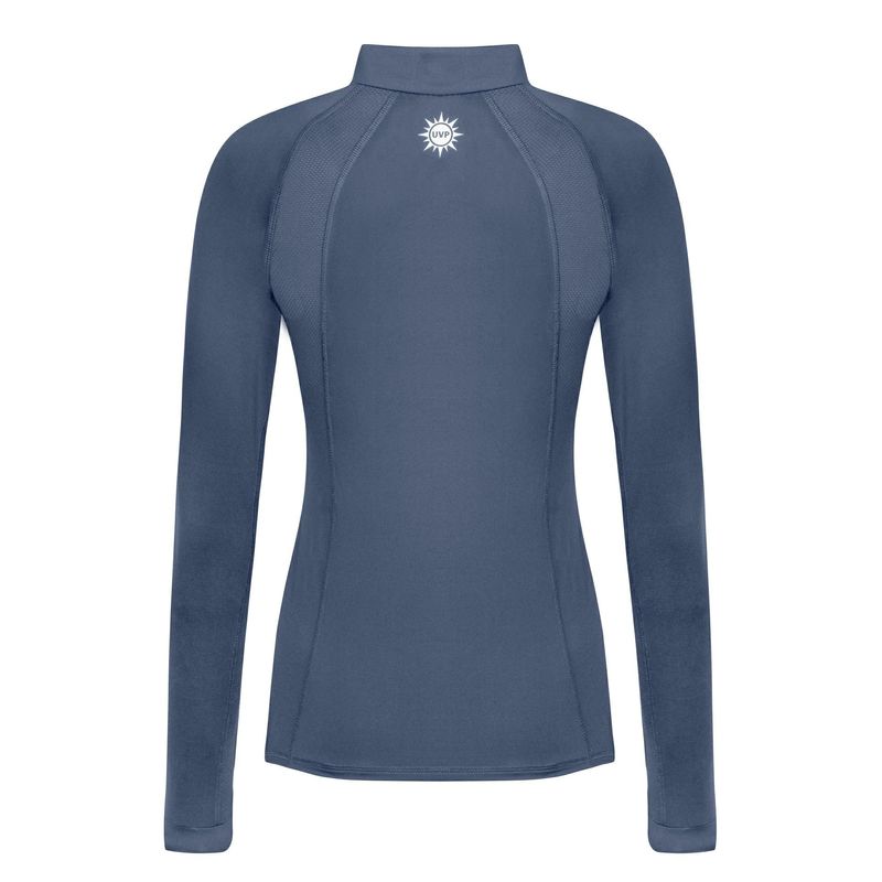 Fair Play Women's Paula Long Sleeve Tech Shirt Steel Blue Fair Play