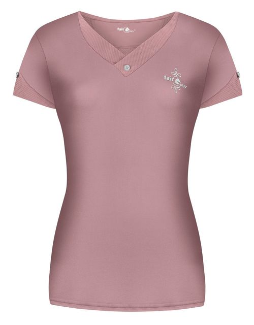 Fair Play Women's Alba Short Sleeve Tech Tee Shirt - Dusty Pink
