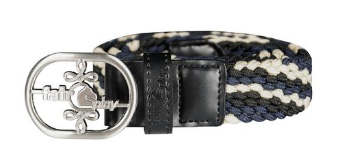 Fair Play Joel Stripe Belt - Black/Blue Steel