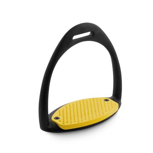 Royal Rider Easy Stirrups - Black/Yellow Pad