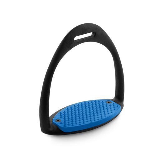 Royal Rider Easy Stirrups - Black/Blue Pad