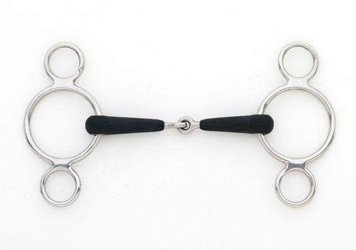 Centaur Jointed 2-Ring Gag - Stainless Steel