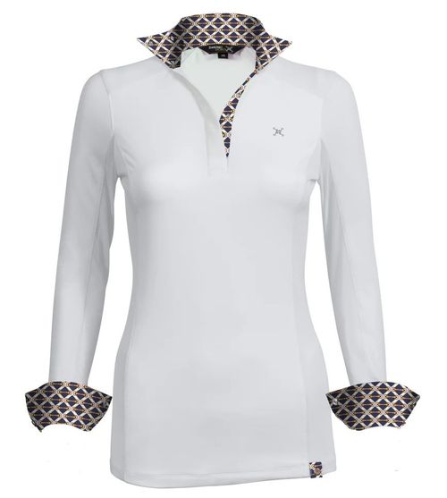 OVERSTOCK: Tredstep Women's Solo Milan Long Sleeve Competition Shirt - Small - Blue Ribbon