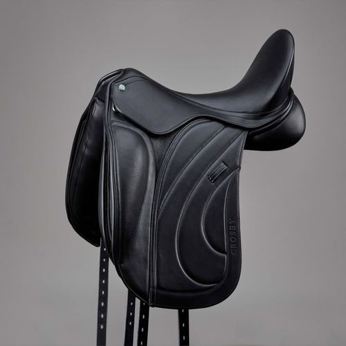 Crosby Dressage Adjustable Knee Block Saddle II - Black