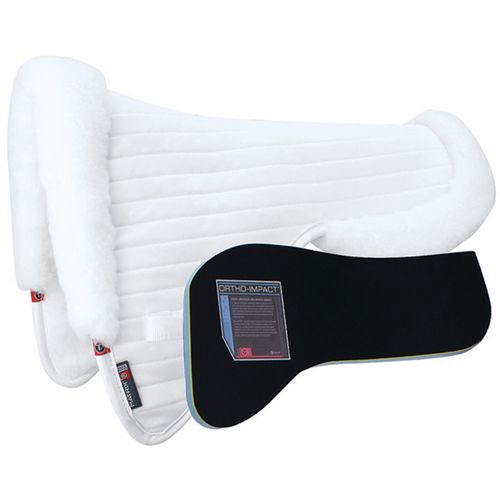 T3 Matrix Dressage Ergonomic Halfpad CoolBack Ortho Impact - White