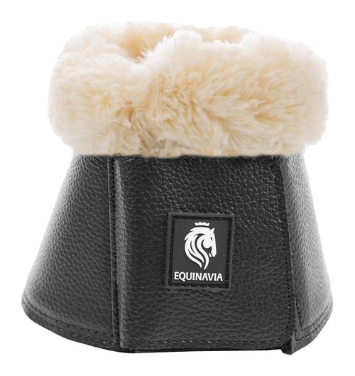 Equinavia Ty Ultra Fleece Overreach Boots - Black/Natural