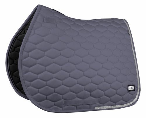 Fair Play Hexagon Crystal All Purpose Saddle Pad - Dark Grey