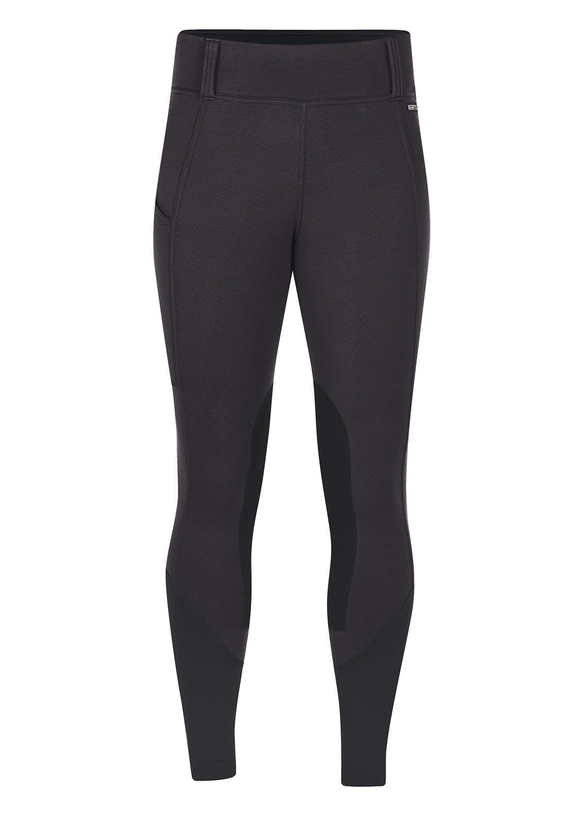 Kerrits Kids' Sit Tight Winter Riding Tights - Windproof Polartec With Knee Patches
