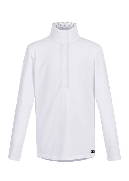 Kerrits Kids' Winter Circuit Show Shirt - White/Bits N Crops