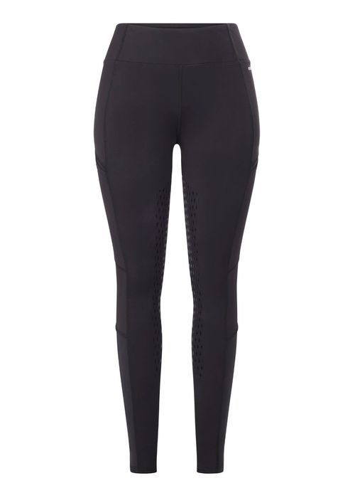 Kerrits Women's Thermo Tech 2.0 Extended Grip Tights - Black/Black