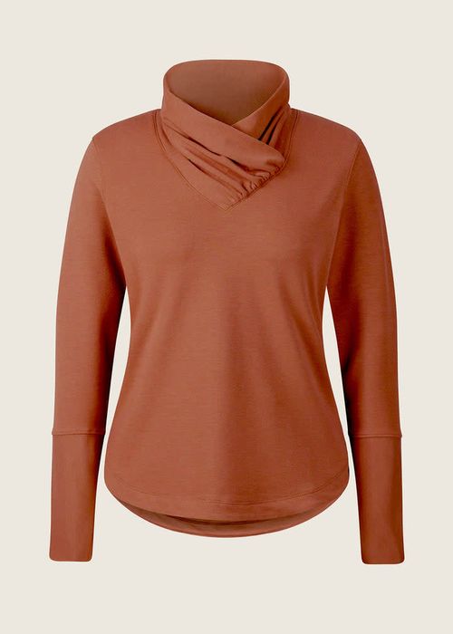 EQL Women's Weekender Wrap Neck Top - Cinnamon