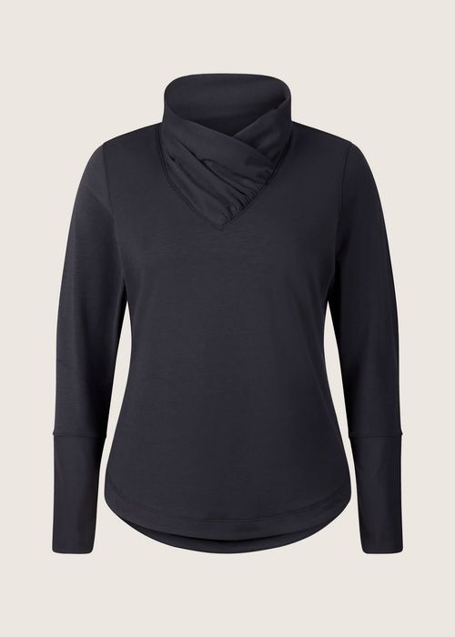 EQL Women's Weekender Wrap Neck Top - Black