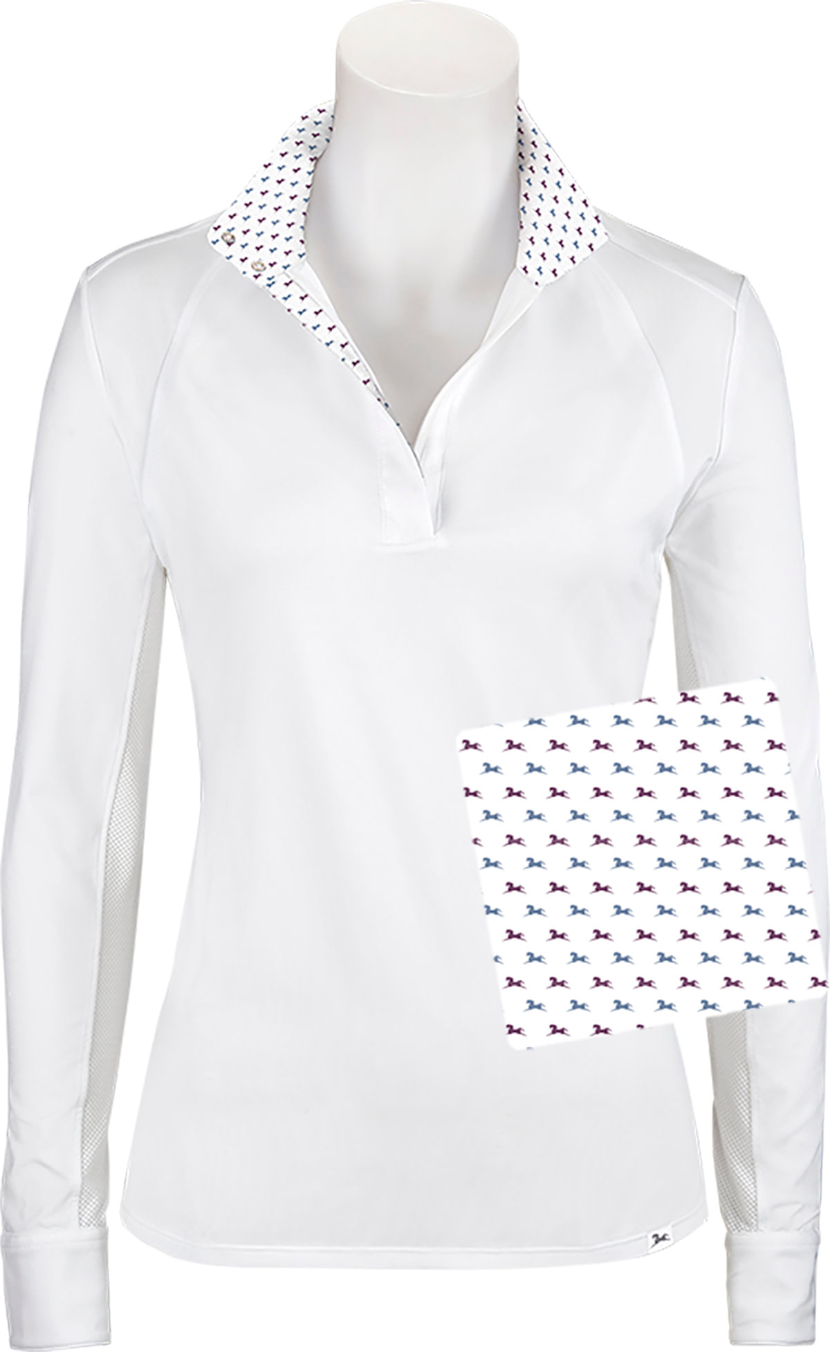 RJ Classics Women's Maddie 37.5 Show Shirt - White/Autumn Logos - RJ ...