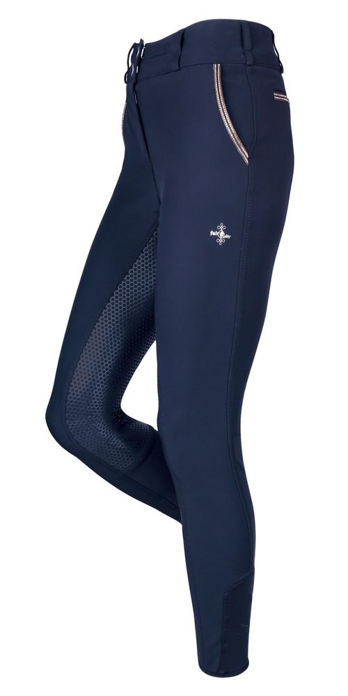 Fair Play Women's Inesa Full Seat Breeches - Navy