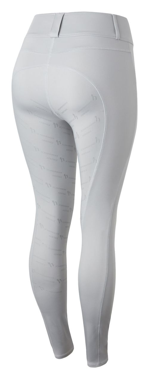 Horze Women's Nora Full Seat Breeches - Quiet Grey