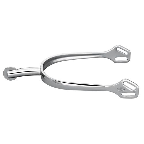 Herm Sprenger Ultra Fit 40mm Flat End Small Smooth Rowel Spurs - Stainless Steel