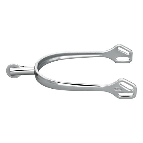 Herm Sprenger Ultra Fit 30mm Flat End Small Smooth Rowel Spurs - Stainless Steel