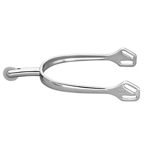 Herm Sprenger Ultra Fit 40mm Round End Small Smooth Rowel Spurs - Stainless Steel