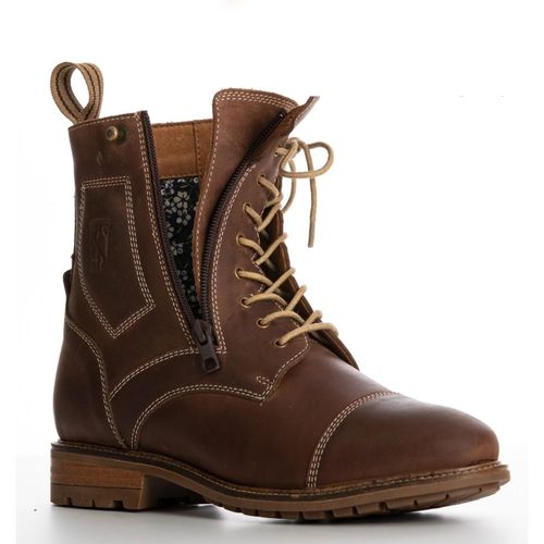 Tredstep Spirit Side Zip Short Country Boot - Mahogany