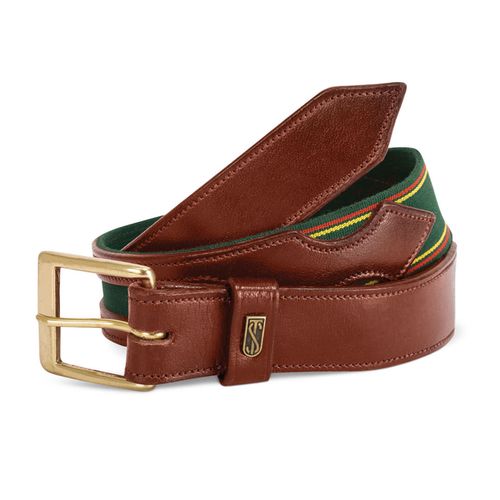 Tredstep Flex Belt - Chestnut/Hunter Green