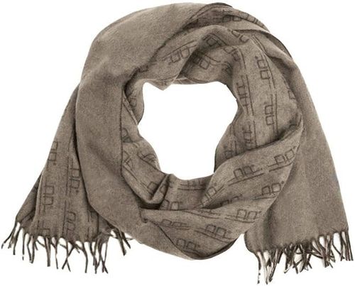 Alessandro Albanese Wool AA Print Scarf - Taupe