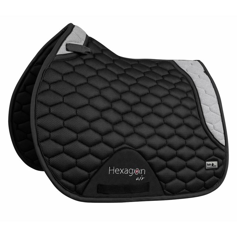 Fair Play Hexagon Air Mesh All Purpose Saddle Pad Black/Grey Fair