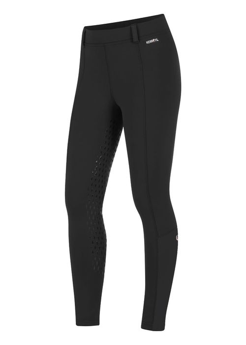 Kerrits Kids' Thermo Tech Printed Tights - Black/Black