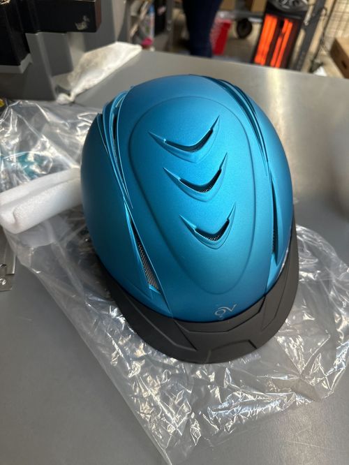 Ovation Metallic Schooler Helmet - Metallic Blue