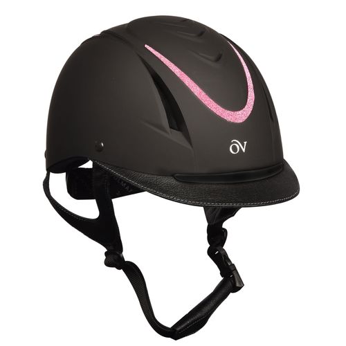 Ovation Z-6 Glitz II Helmet - Black Glitter Pink