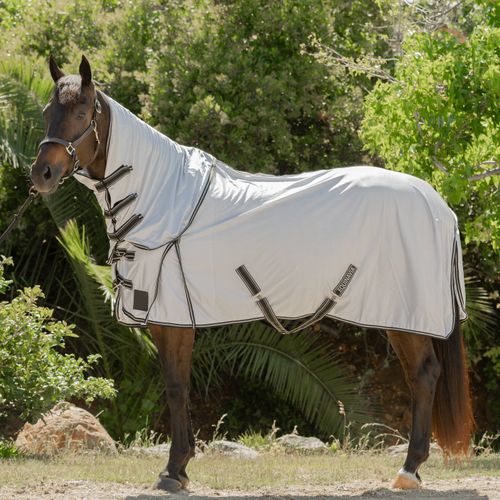 Equinavia Aktiv Athletic Fly Sheet w/Detachable Neck - Silver Gray