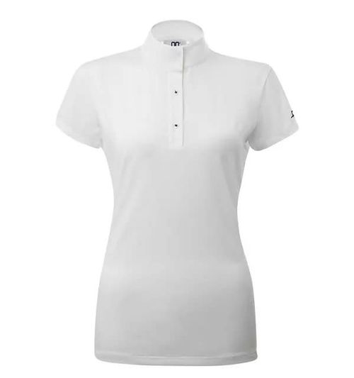READY TO SHIP: Alessandro Albanese Women's Houston Short Sleeve Competition Shirt - Medium - White