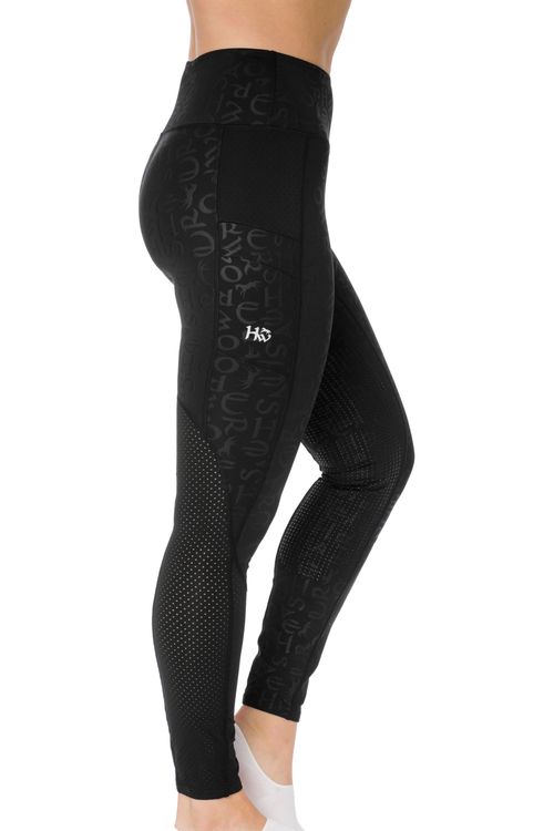 READY TO SHIP: Horseware Women's Monogram Riding Tights - XX Small - Black