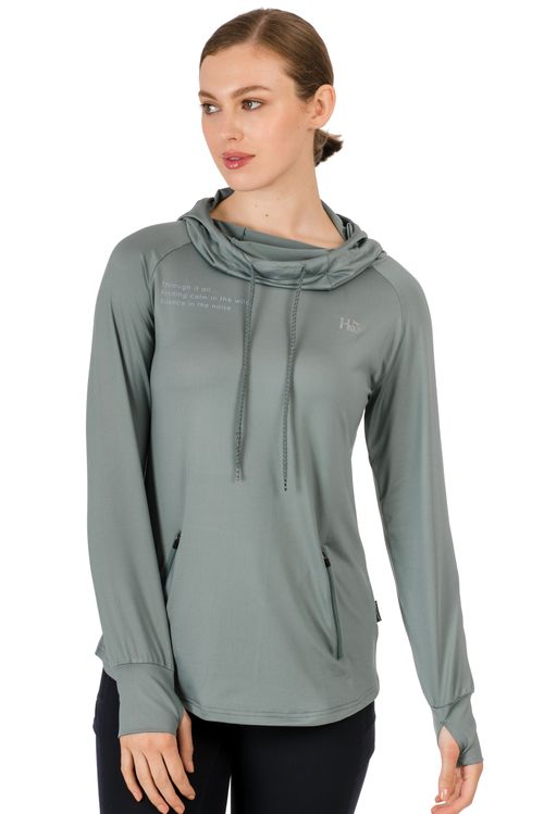 READY TO SHIP: Horseware Women's Technical Hooded Top - XX Small - Stormy Sea