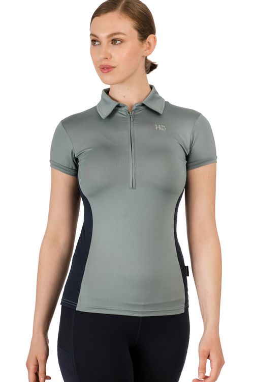 READY TO SHIP: Horseware Women's Orla Technical Polo - Small - Stormy Sea